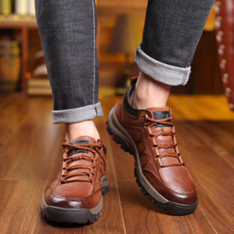Tênis masculinos sapatos para homem 2025 couro do plutônio de pelúcia quente esportes masculinos.