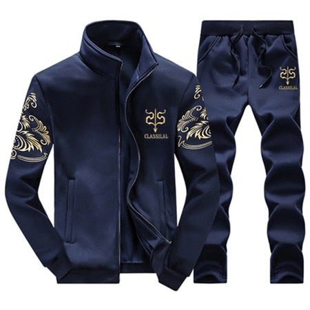 Calça Masculina e Jaqueta Masculina de Lã - Conjunto Completo.