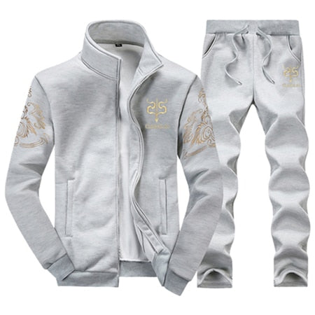 Calça Masculina e Jaqueta Masculina de Lã - Conjunto Completo.