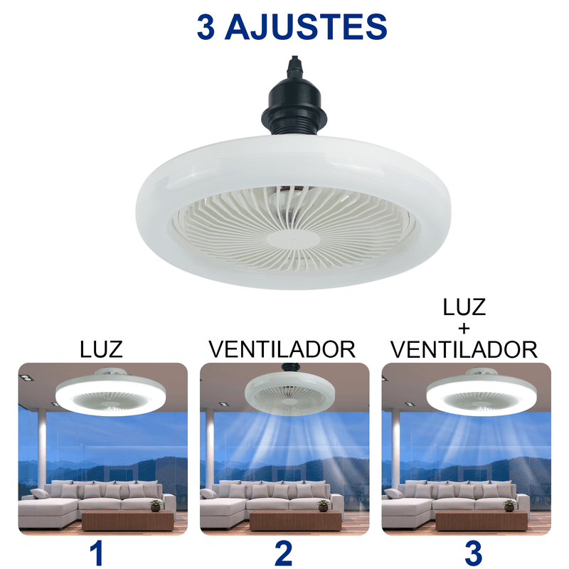 (COMPRE 1 LEVE 2) Luminária LED com Ventilador | فانماستر®