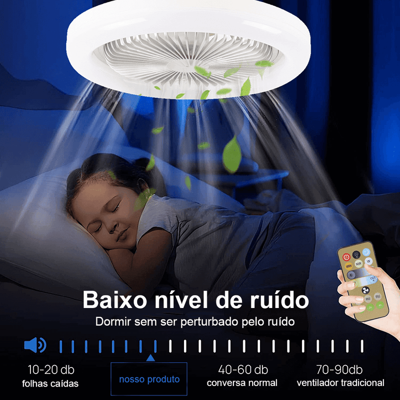 (COMPRE 1 LEVE 2) Luminária LED com Ventilador | فانماستر®