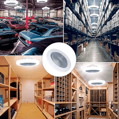 (COMPRE 1 LEVE 2) Luminária LED com Ventilador | فانماستر®