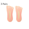 3 pares mulheres cinco dedos do pé respirável